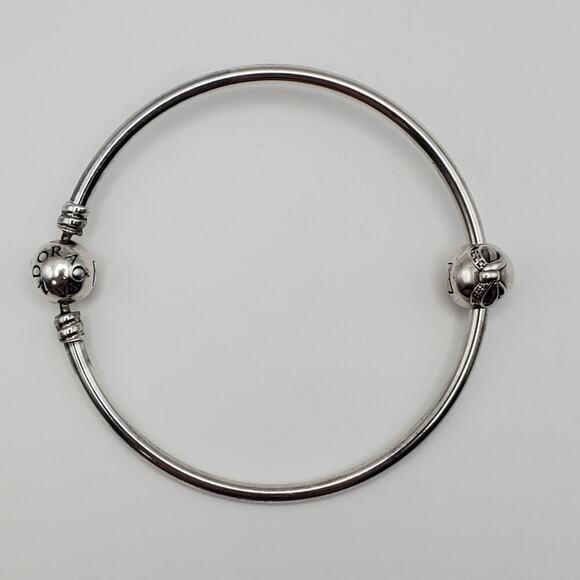 Authentic Pandora Dainty Bow Clip with Bangle Bracelet – 7.5” Sterling Silver - Picture 5 of 9